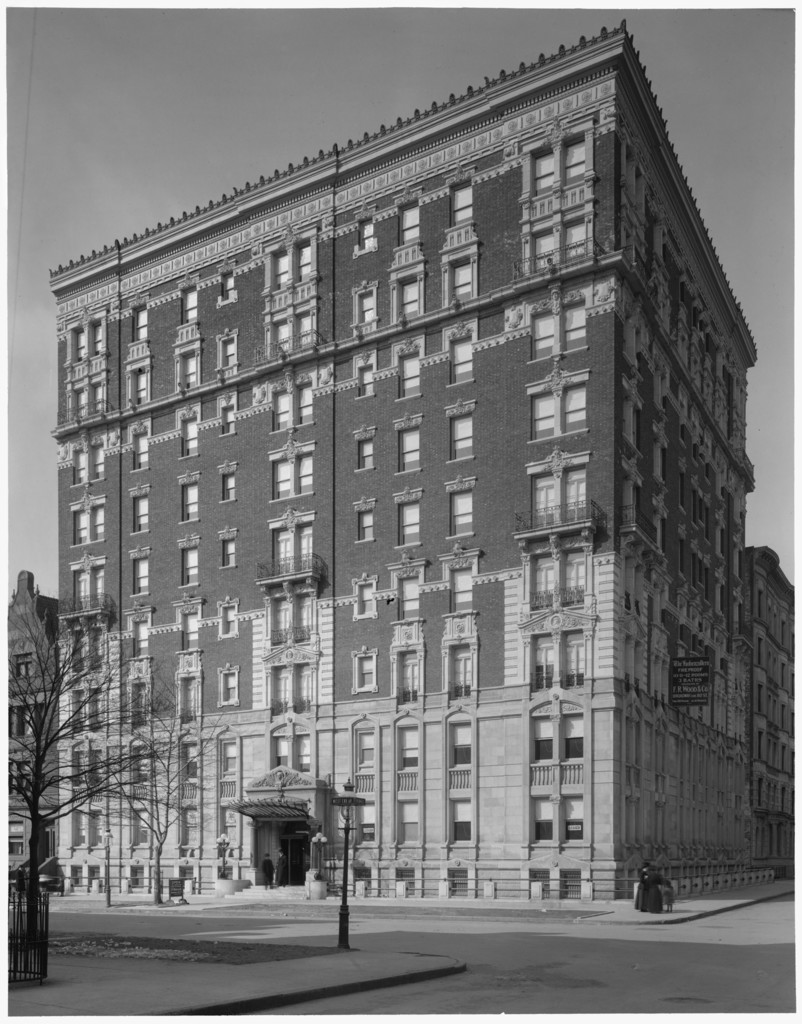 495 West End Avenue at the corner of West 84th Street. The Hohenzollern apartment house