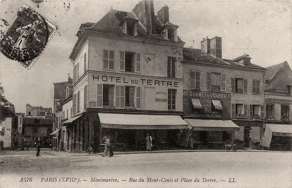 Montmartre. Rue du Mont-Cenis et Place du Tertre