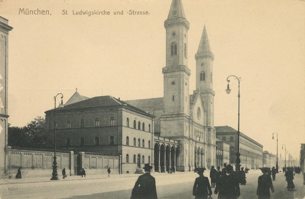 St. Ludwigskirche und Ludwigsstraße