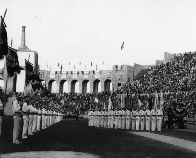Closing ceremonies, 1932 Olympic Games