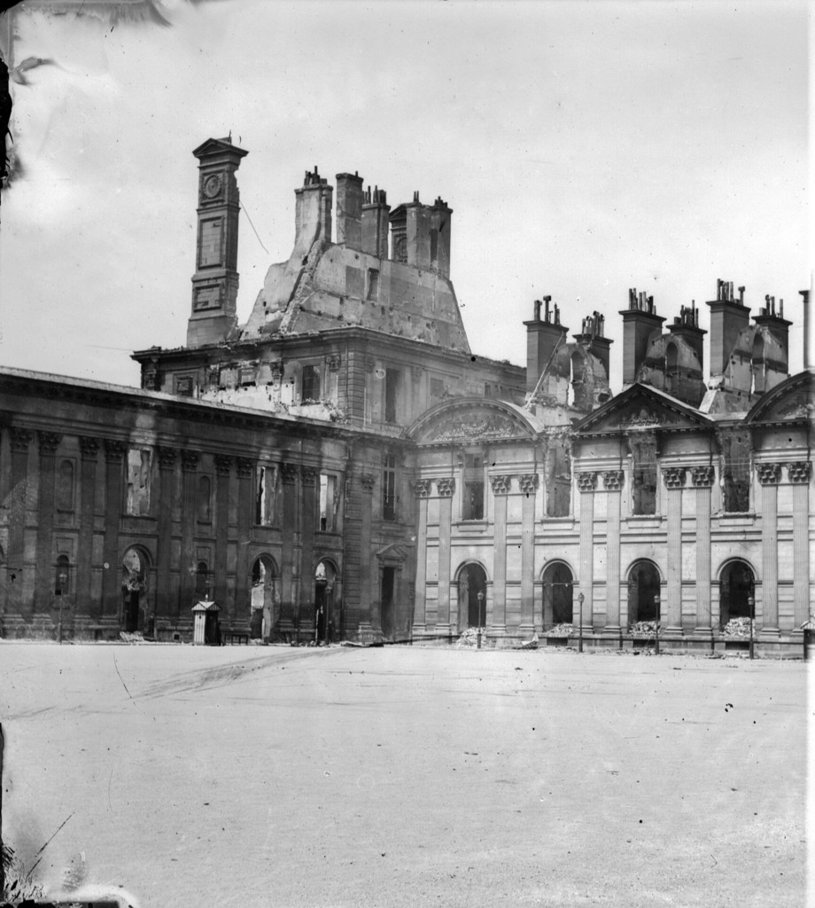 Palais des Tuileries incendié. Pavillon de Marsan