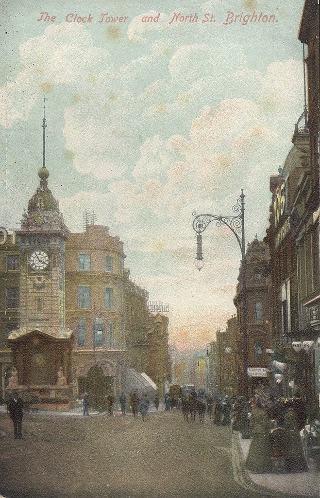 The Clock Tower and North Street. View east down North Street
