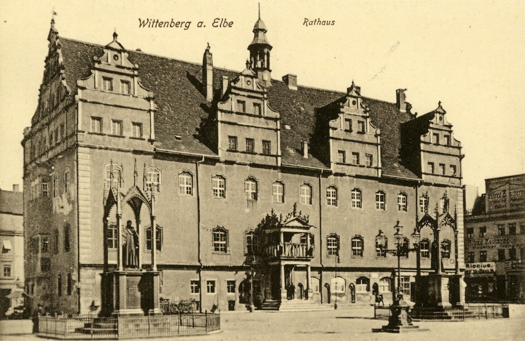 Wittenberg. Markt und Rathaus
