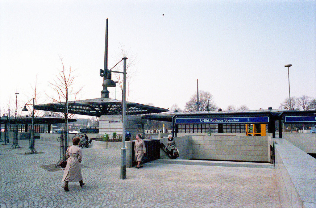 U-Bahnhof Rathaus Spandau. West-Berlin
