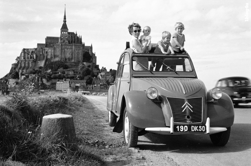 Citroën au Mont Saint-Michel