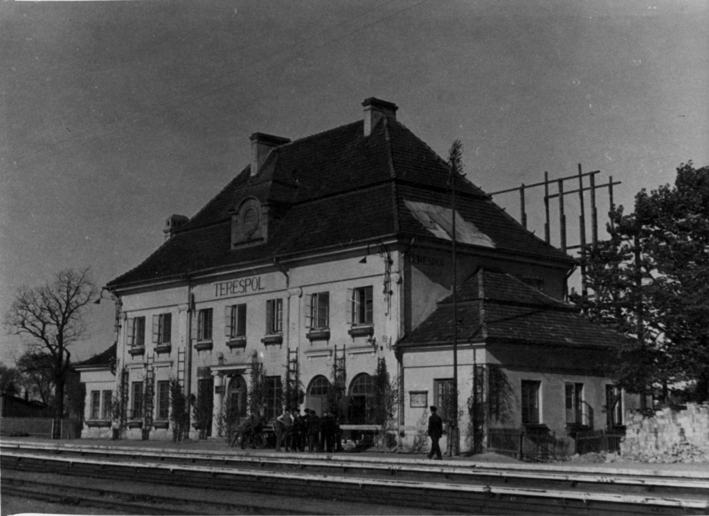 Terespol. Budowa dworzec kolejowy.