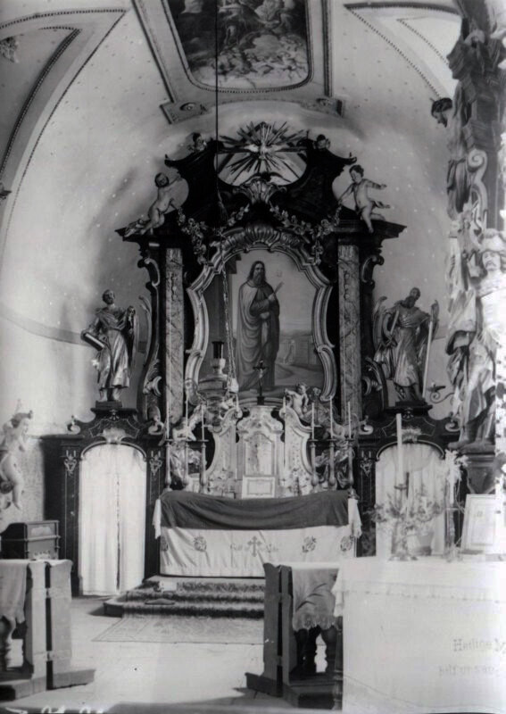 Hrušovany, kostel sv. Bartoloměje, oltář