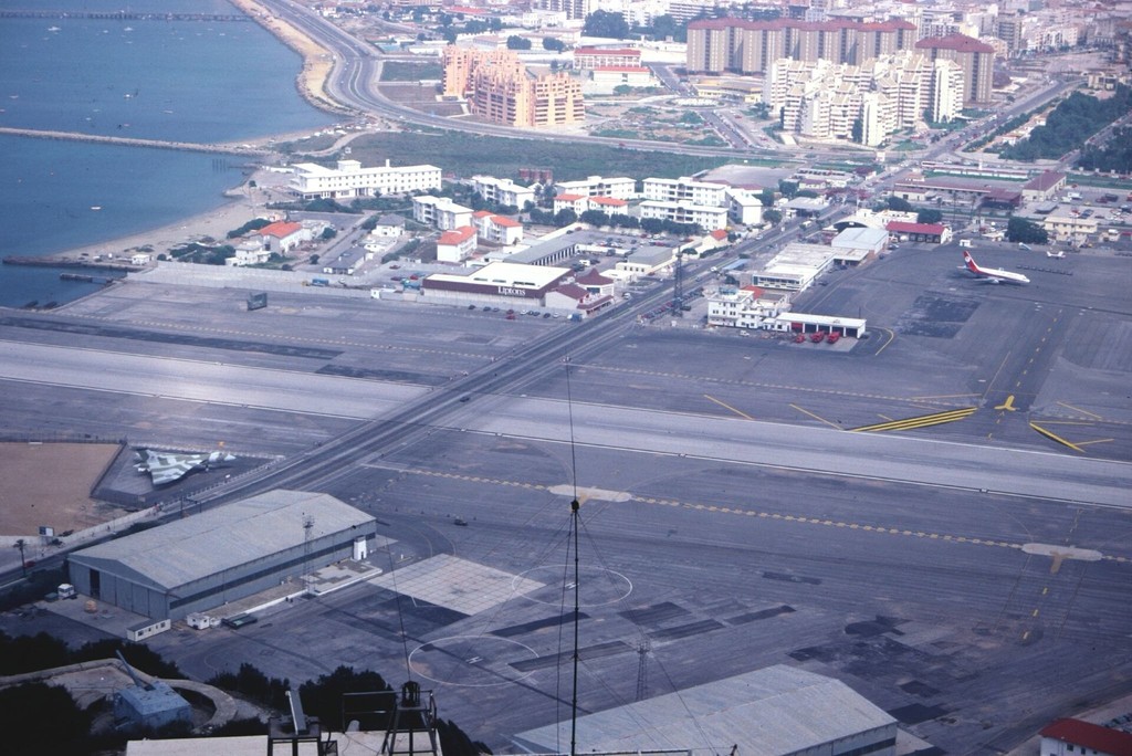 Runway of Gibraltar airport