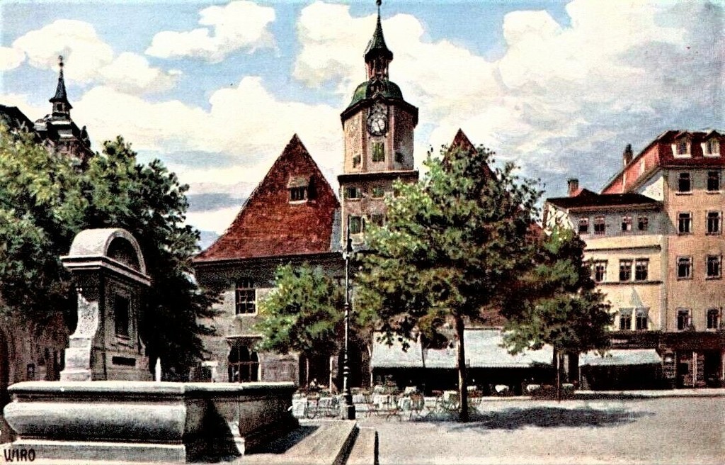 Bismarckbrunnen & Rathaus
