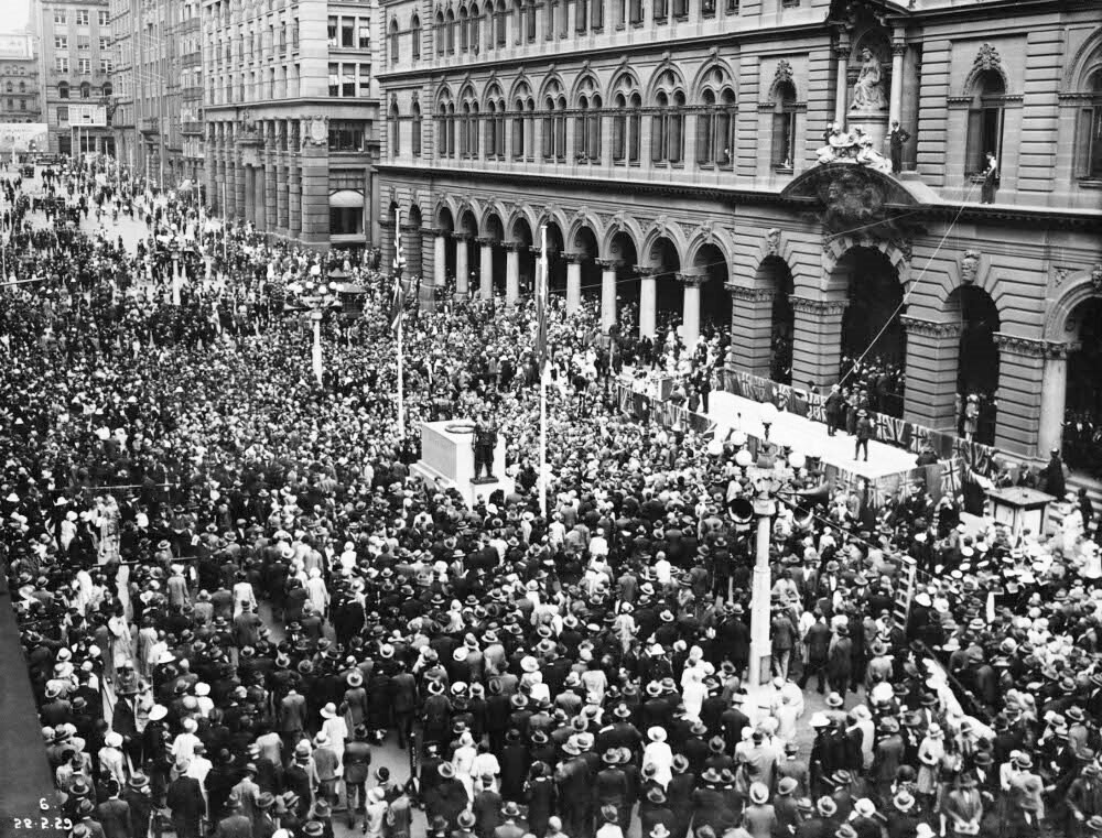 Unveiling of the Cenotaph in Martin Place