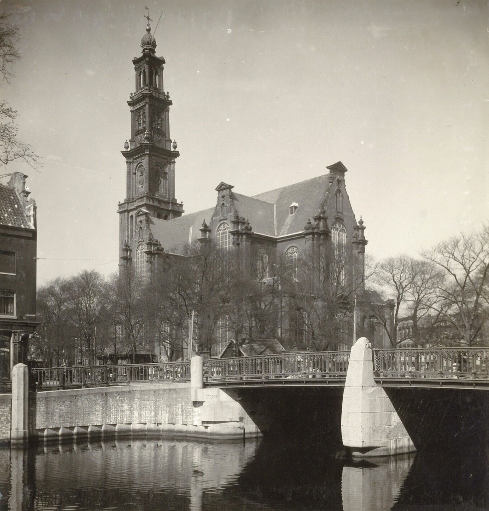 Westerkerk aan de Westermarkt, gezien vanaf de Keizersgracht