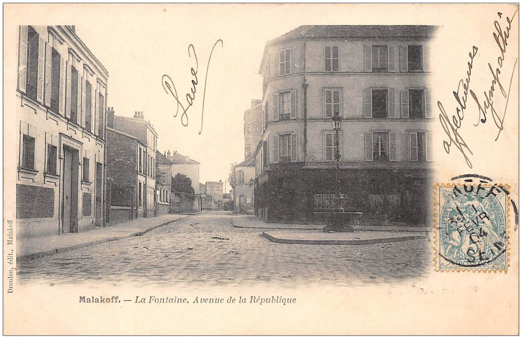 Avenue de la République. La Fontaine