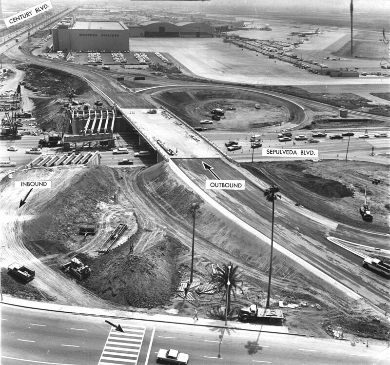 Multi-lane interchange under construction