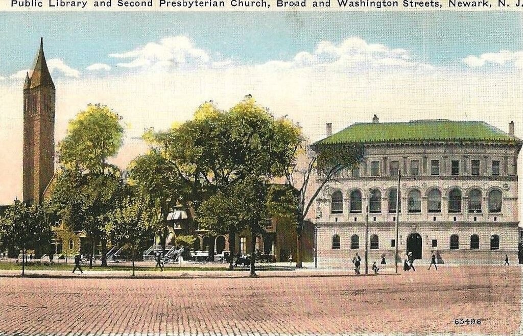 Newark. Public Library & Second Presbyterian Church