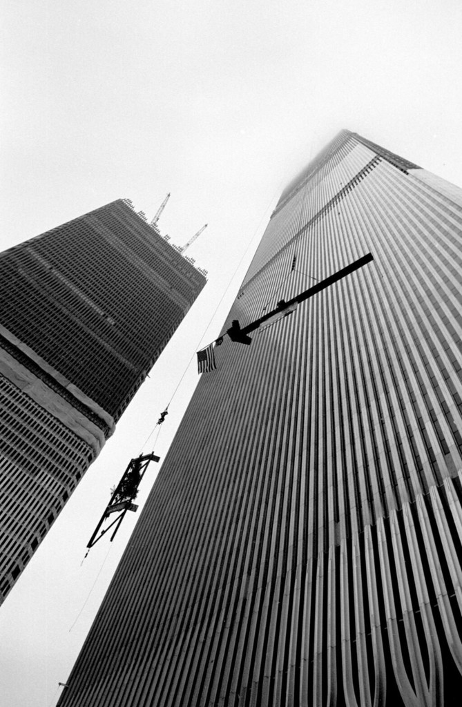 The World Trade Center under construction