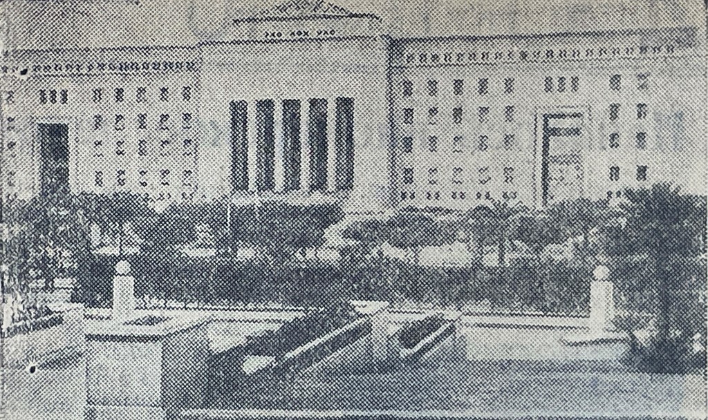 The building of the Faculty of Engineering of Alexandria University
