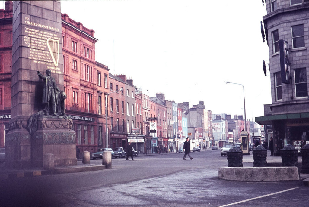 Parnell Monument at the junction of Upper O'Connell Street, Parnell Street and Cavendish Row