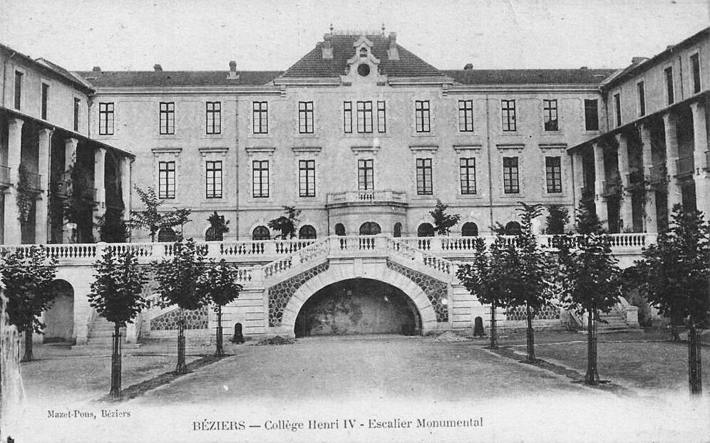 Béziers. Collège Henri IV. escalier Monumental