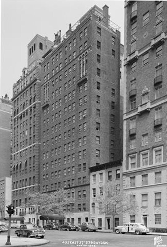 455 East 57th Street. Apartment building, exterior, fifteen story.