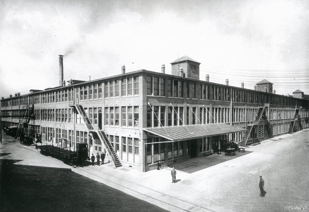 Factory building where spark plugs were produced in Stuttgart-Feuerbach