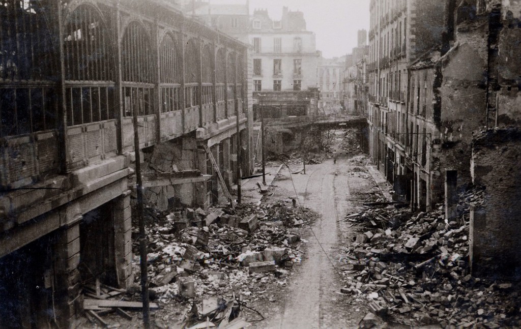 Bombardements alliés de Nantes: le marché de Feltre
