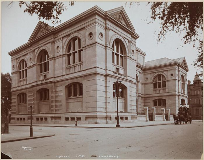 Lenox Library, 5th Ave. & 70th St., 1901