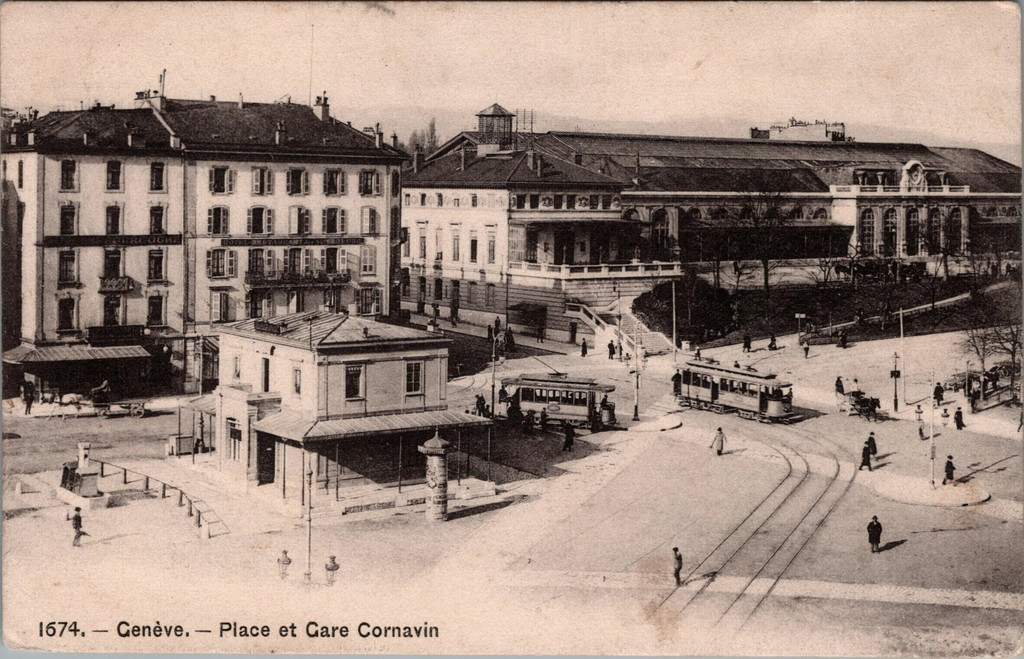 Cornavin Square und Bahnhof