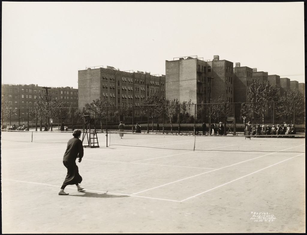 Women playing tennis in Jackson Heights