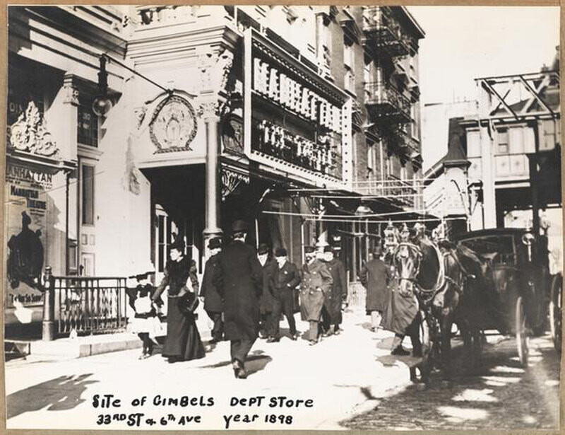 Site of Gimbels Dept. Store - 33rd St.& 6th Ave. - Year 1898