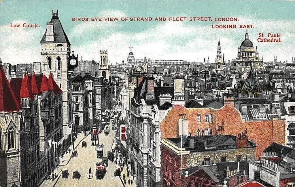 Fleet Street, Law Courts, St. Paul's Cathedral