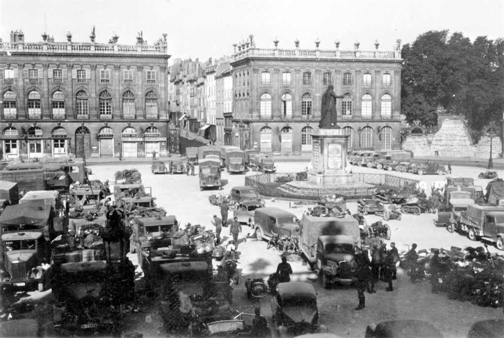 Nancy, Les troupes allemandes place Stanislas