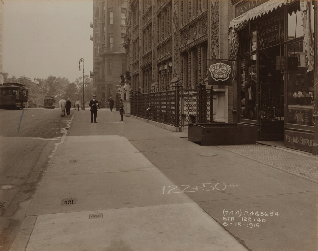Seventh Avenue, east side, between West 57th and 58th Streets