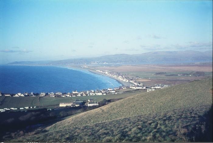 View over Borth towards Aberdyfi