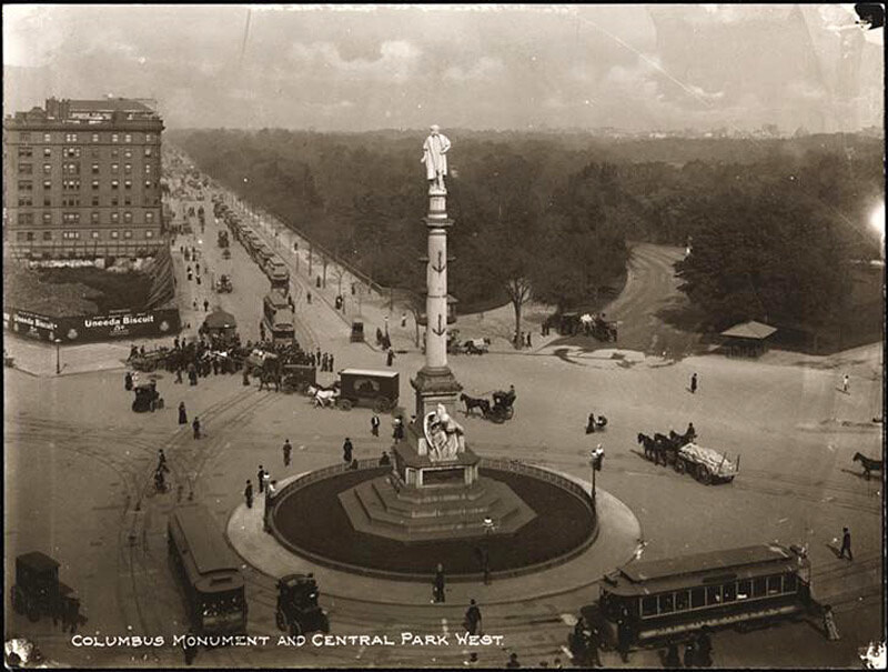 Columbus Monument and Central Park West