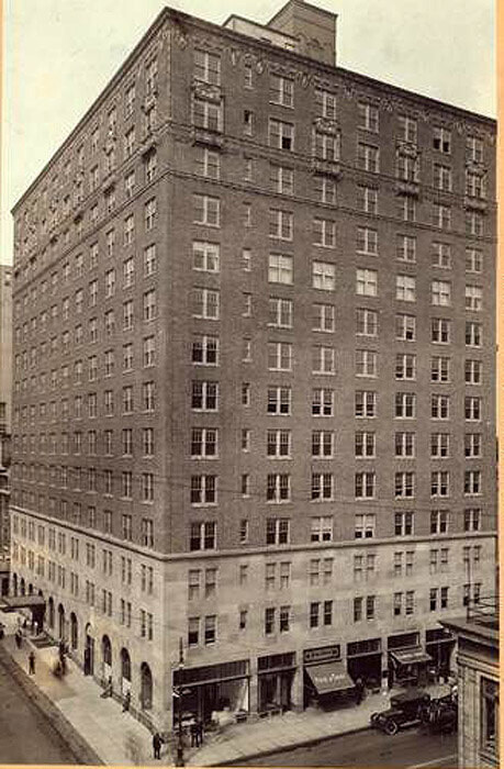 Madison Avenue at N. W. corner of 58th street showing the Madison, a new residence hotel. 1925
