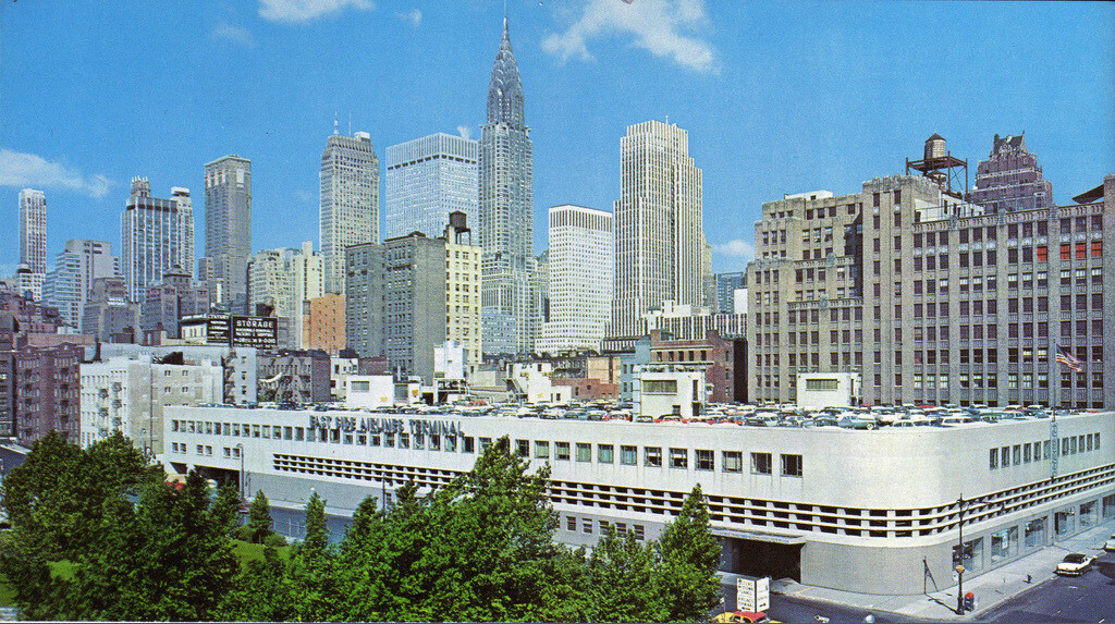 East Side Airlines Terminal and Midtown skyline at background