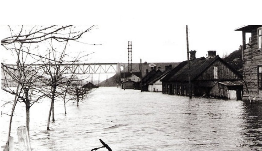 Наводнение 1958 года. Левонабережная улица