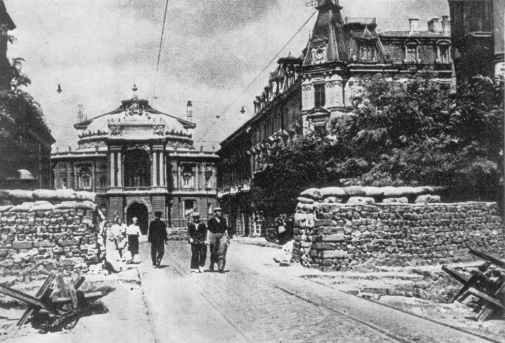 Вулиця Леніна в Одесі під час оборони міста