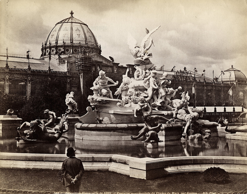 Exposition universelle de 1889: Fontaine monumentale du Champ de Mars par Coutin