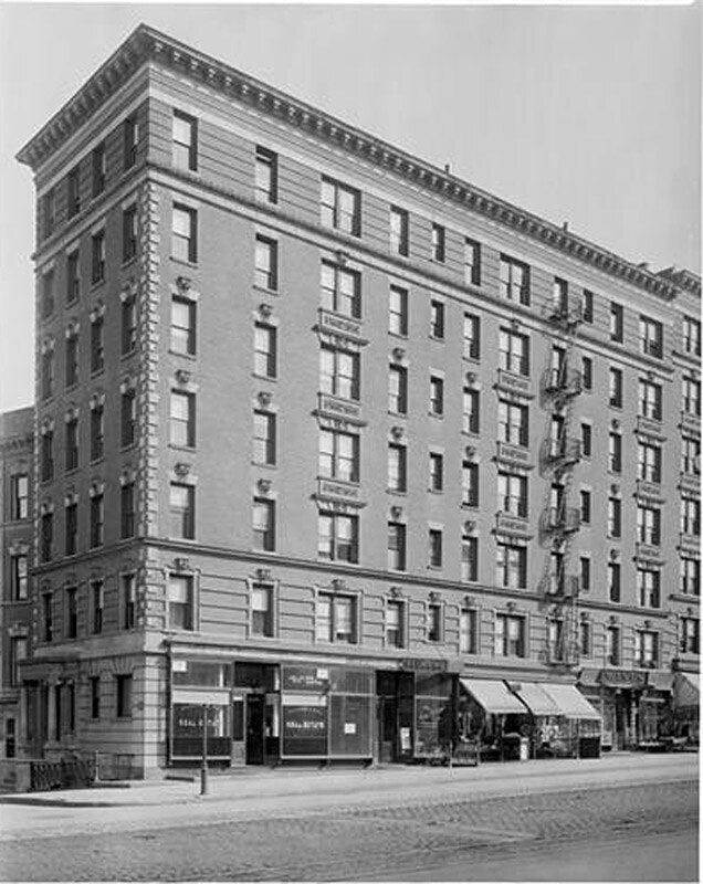 West 141st Street at the S.E. corner of Amsterdam Avenue. Chatham Court Apartment House.