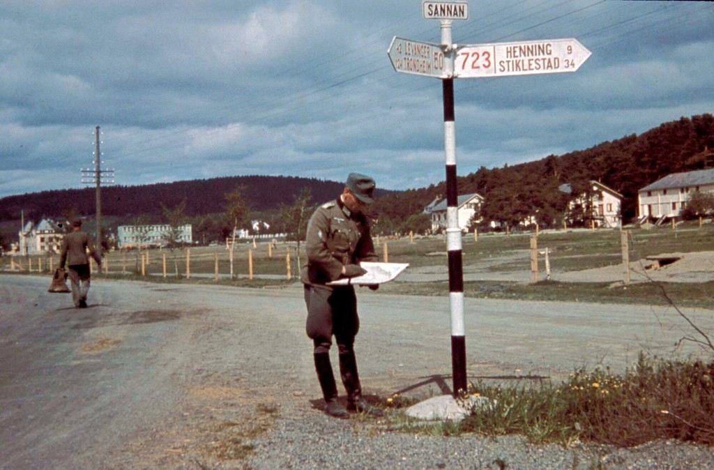 Wehrmacht Officer i byen Stuskjer (Stankjerker)