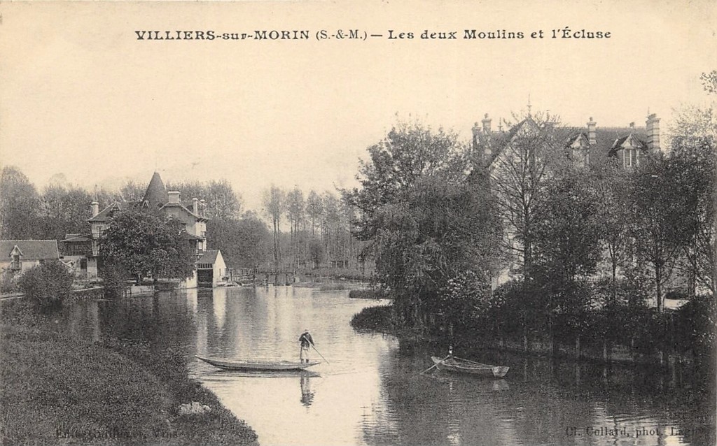 Villiers-sur-Morin. Les Deux Moulins et l'Écluse