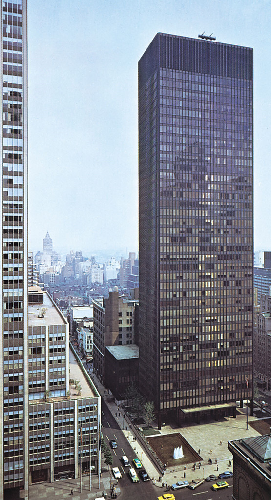 Seagram Building from Lever House in July 1963