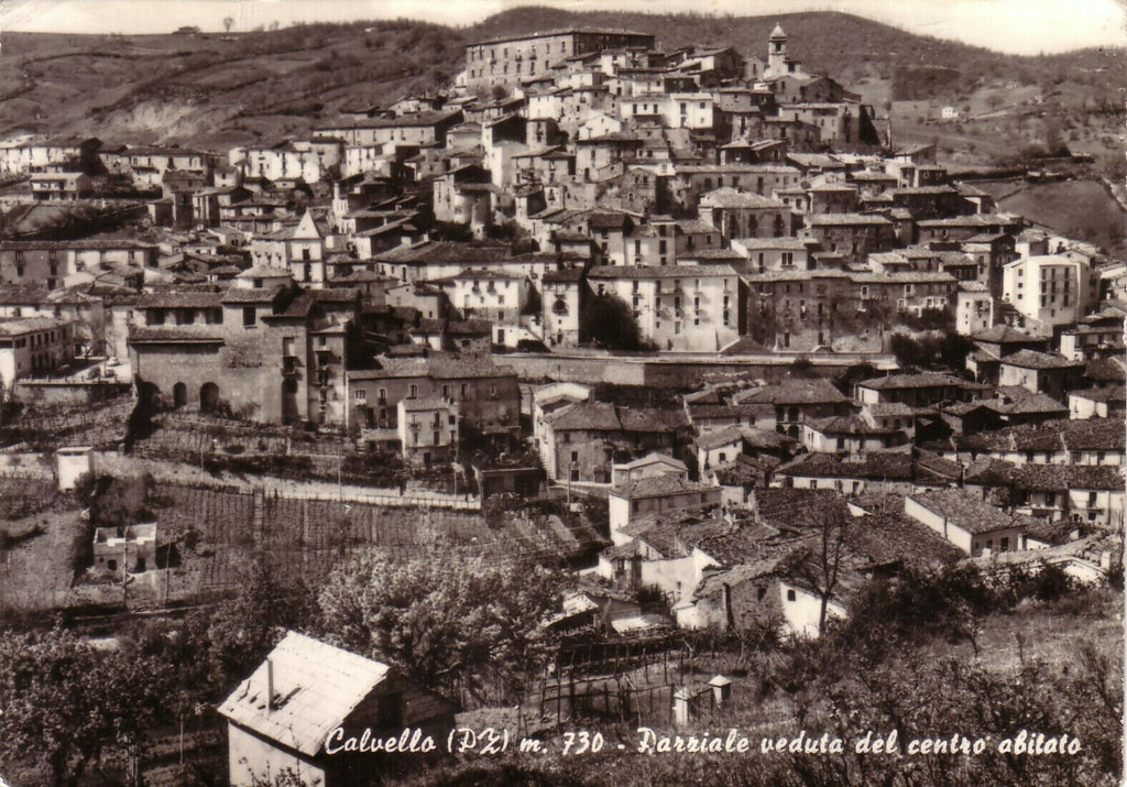 Calvello, Parziale veduta del centro abitato