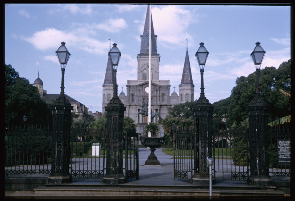Chartres Street. Gate Jackson Square