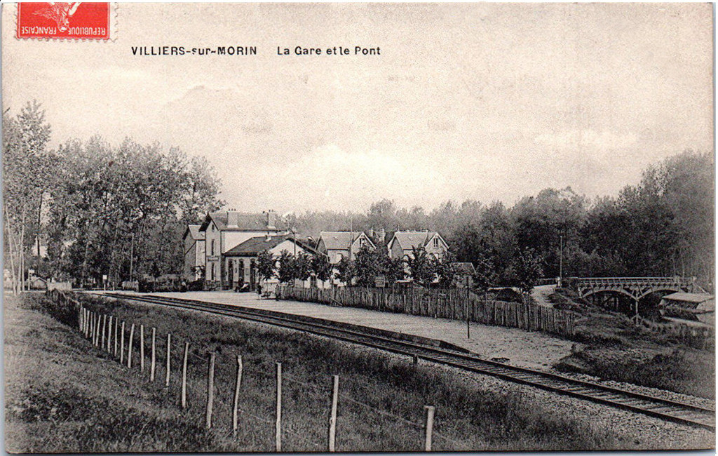VILLIERS-sur-MORIN. La Gare et le Pont