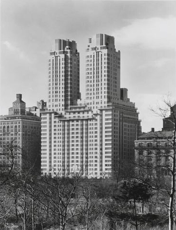25 Central Park West. Century Apartments. View from Central Park