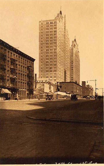 First Avenue, west side, north from S. E. corner of 39th Street