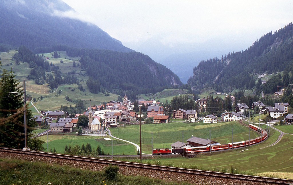 Albulabahn bei Bergün
