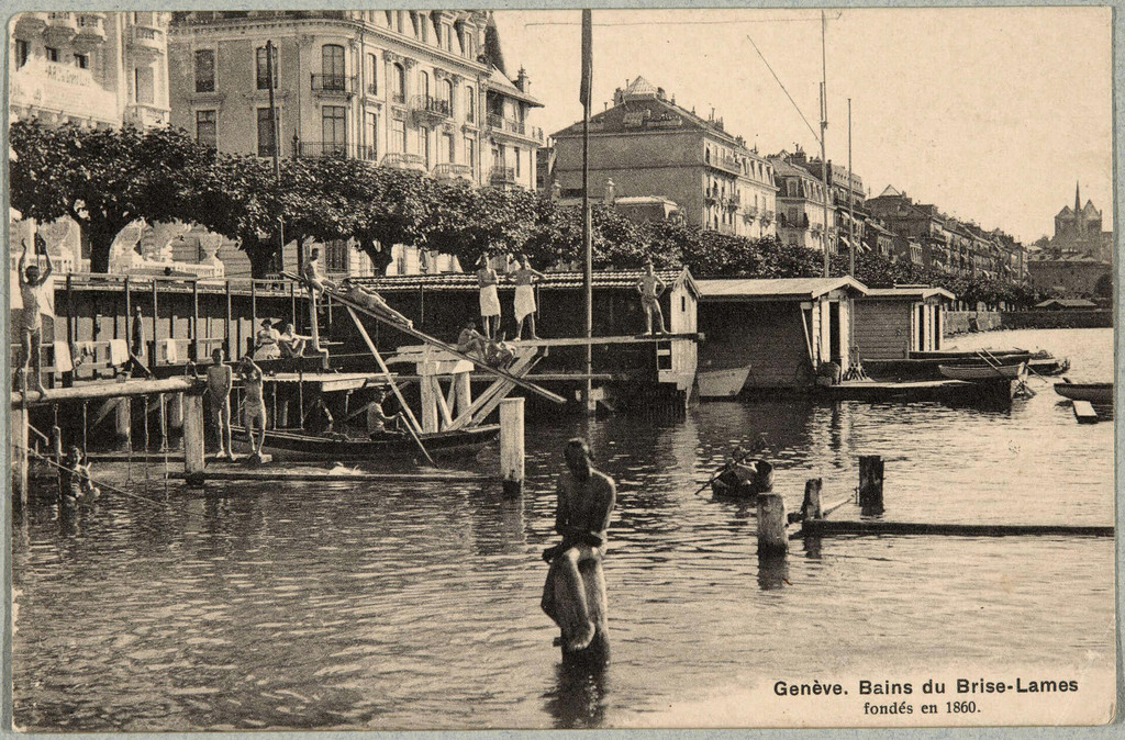 Quai Gustave-Ador: bains du Brise-lames
